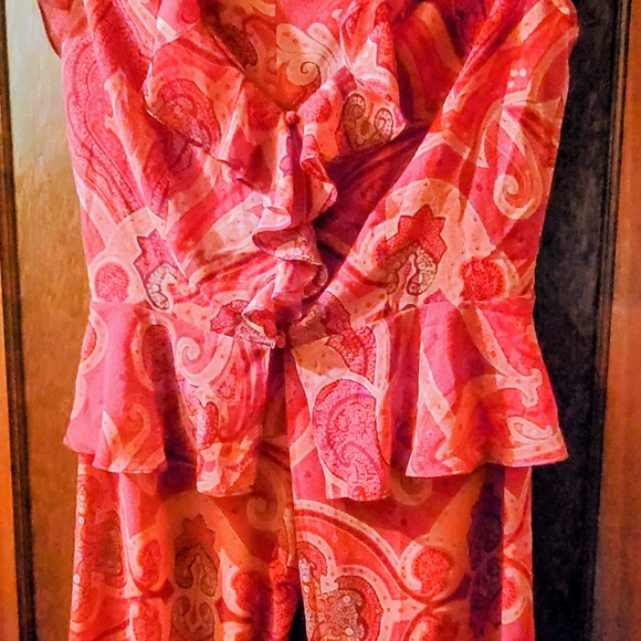 COPY - Victoria Secret vintage sheer paisley patterned pajama set in size medium - Picture 3 of 6